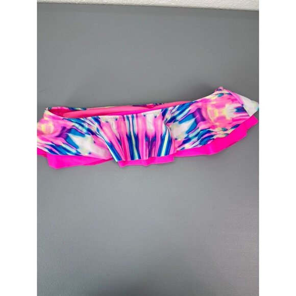 Victoria's Secret PINK tie dye women's‎ XS bandeau bikini top ruffle strapless - Picture 4 of 5